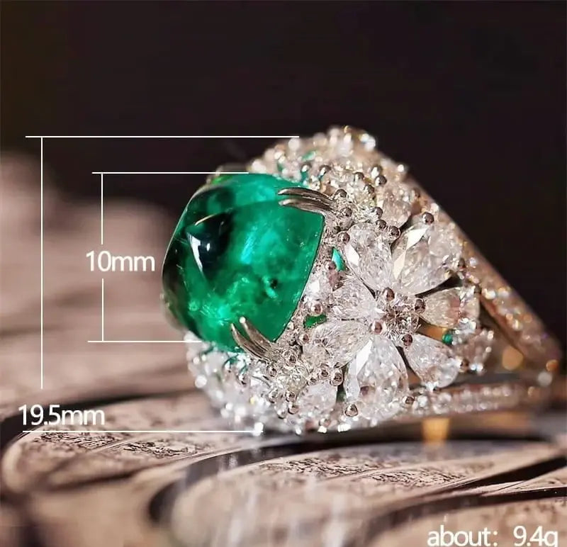 CSH Pear Flower Cushion Ring