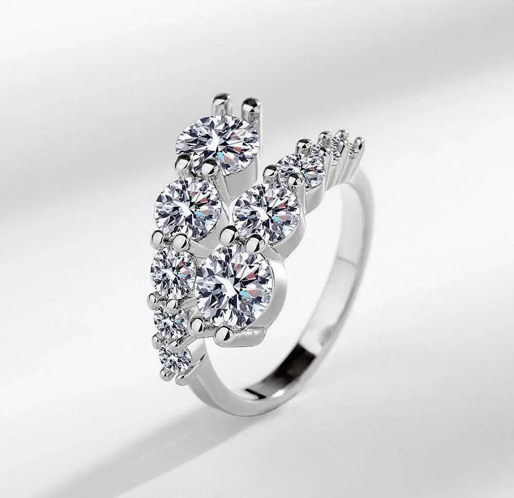 BLX Double Sided Round Stone Ring
