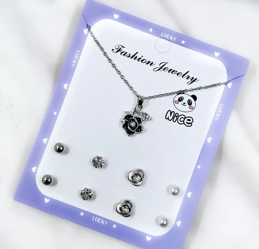 FNG Flower Pendent Set