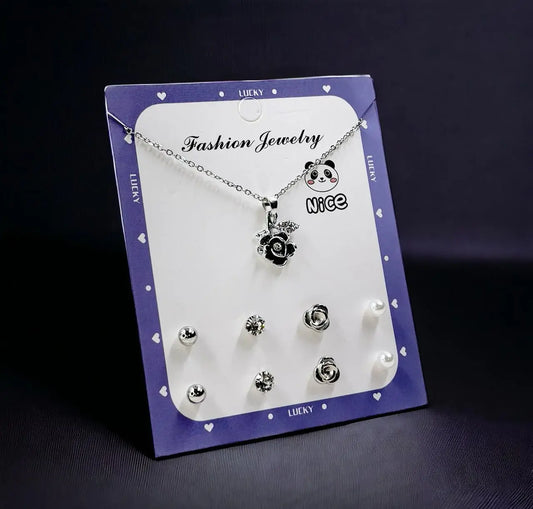 FNG Flower Pendent Set