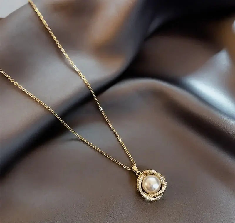 Pearl Tops Pair and Pearl/Curb Chain Pendant