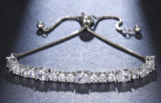 BYJ Oval Stone Bracelet Adjustable