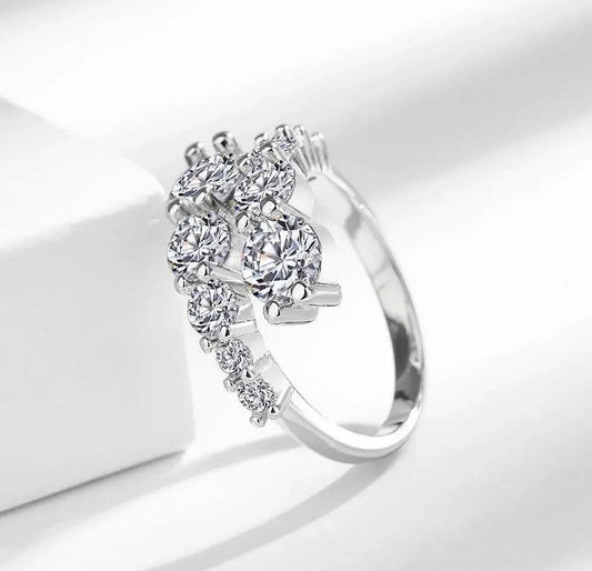BLX Double Sided Round Stone Ring