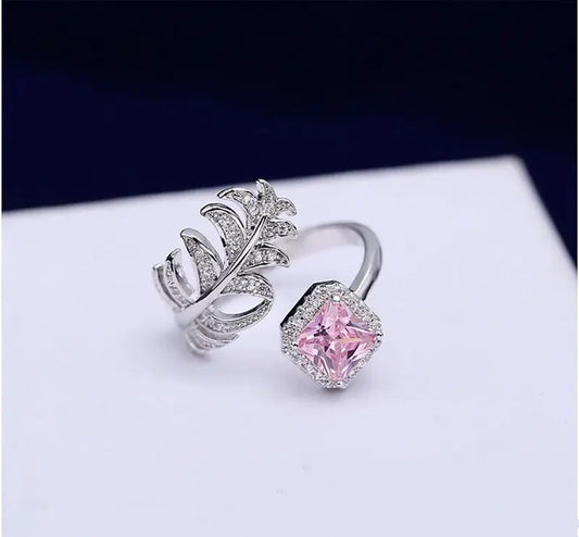 CJD Leaf & Cushion Ring Adjustable
