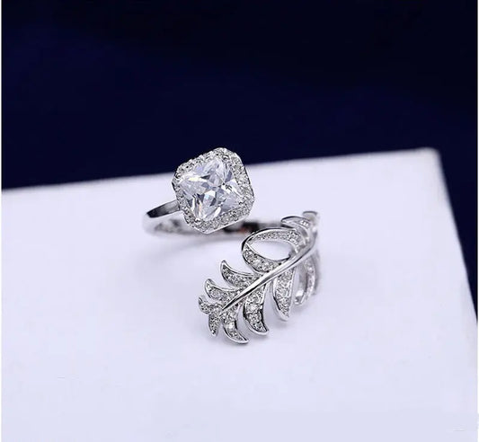 CJD Leaf & Cushion Ring Adjustable